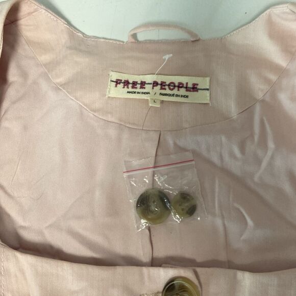 free people size large button closure blazer - Picture 5 of 7